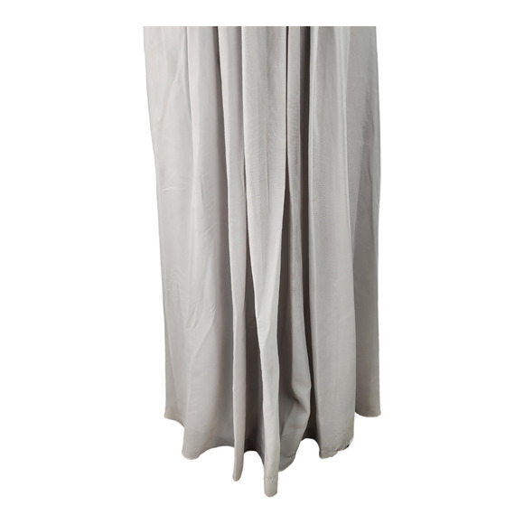 LanTing Bride Gray Halter Dress Small Lined Bridesmaid Prom Cocktail Formal READ - Picture 9 of 16